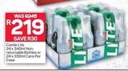 Castle Lite (Non Returnable Bottles) 24X340ml Or Cans 24X330ml-Per Case
