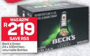 Beck's Green (Non Returnable Bottles)-24X330ml