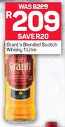 Grant's Blended Scotch Whisky-1L