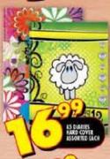 A5 Diaries Hard Cover Assorted Each