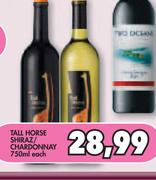 Tall Horse Shiraz/Chardonnay-750ml Each