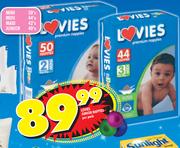 Lovies Junior Nappies Mini 50's Per Pack