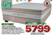 Restonic Sleepzone Premier Queen Base Set-152cm