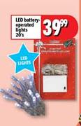 Led Battery Operated Lights-20's