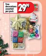 Tree Decorations Assorted-Per Pack