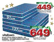 Vitafoam Erica Enkel-Of Dubbel-Skuimrubber-Matras-137cm Elk