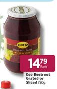Koo Beetroot Grated Or Sliced-780g