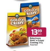 Robertsons Gold'n Crispy Coating Assorted-200g Each