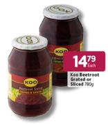 Koo Beetroot Grated Or Sliced-780g Each