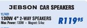 Jebson Car Speakers 130W 4" 2-Way Speakers