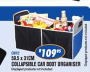 59.5x31cm Collapsible Car Boot Organiser