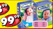 Cuddlers Disposable Nappies Maxi-52's Per Pack Each
