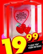 I Love You Poem On Glass