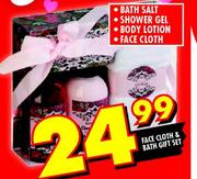 Face Cloth & Bath Gift Set