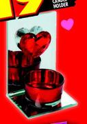 Red Heart Tealight Candle Holder