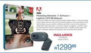 Adobe Photoshop Elements 11 Software + Logitech C270 HD Webcam