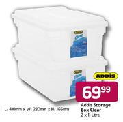 Addis Storage Box Clear-2x11L 