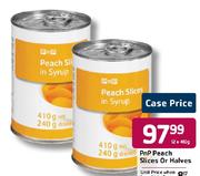 PnP Peach Slices Or Halves-12 x 40g