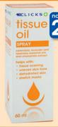 Clicks Tissue Oil Spray-60ml Each