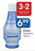Clicks Glycerine-100ml Each
