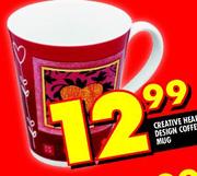 Creative Heart Design Coffee Mug