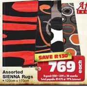 Assorted Sienna Rugs-Each