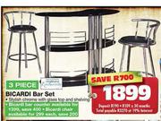 3 piece Bicardi Bar Set