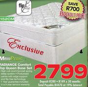 Maxipedic Radiance Comfort Top Queen Base Set-152cm