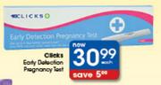 Clicks Early Detection Pregnancy Test-Each 