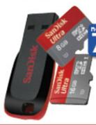 Sandisk 8GB Micro 3D Ultra HC With Adaptor-Each