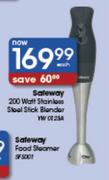 Safeway Stainless Steel Stick Blender-200W