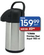 Clicks Stainless Steel Airpot-1900ml Each