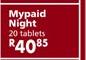 Mypaid Night-20 Tablets