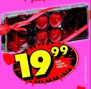 Heart Tealight Candle Set