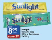 Sunlight Domestic Soap-500g Or Germiguard-2 x 200g Each