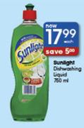 Sunlight Dishwashing Liquid -750ml Each
