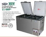 New Double-door AC/DC Fridge/Freezer-72L