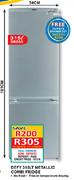 Defy Metallic Combi Fridge-315Ltr