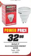 Build It GU10 Halogen Energy Saver-7W-230V