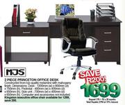 MJS 3 Piece Princeton Office Desk