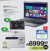 Samsung 350V i5 Notebook + SCX-3405F Printer + ES90 Black Digital Camera