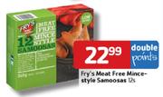 Fry's Meat Free Mince Style Samoosas-12's