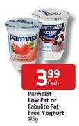 Parmalat Low Fat Or Fabulite Fat Free Yoghurt-175g Each