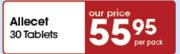Allecet 30 Tablets-Per Pack