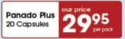 Panado Plus 20 Capsules-Per Pack