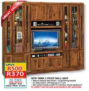 New York 3 Piece Wall Unit