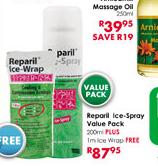 Reparil Ice-Spray Value Pack Plus-200ml Plus Reparil Ice-Wrap Free