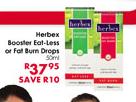 Herbex Booster Eat-Less Or Fat Burn Drops-50ml