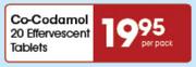Co-Codamol Effervescent Tablets-20's Per Pack