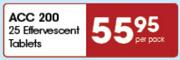 ACC 200 Effervescent Tablets-25's Per Pack